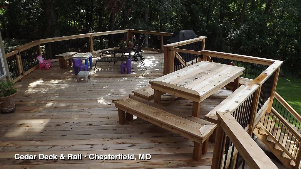 Cedar Deck and Rail