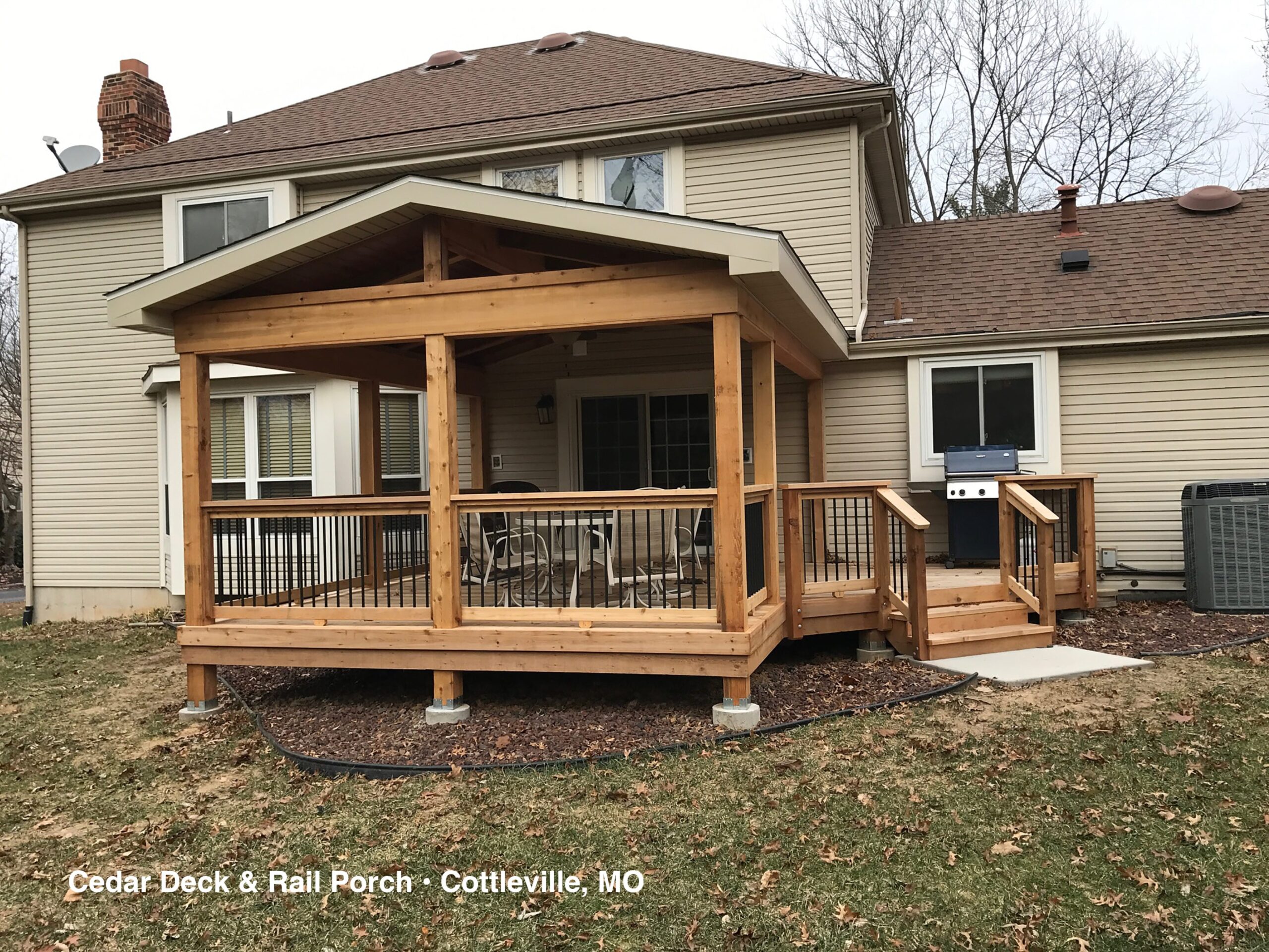 Cedar Deck & Rail Porch